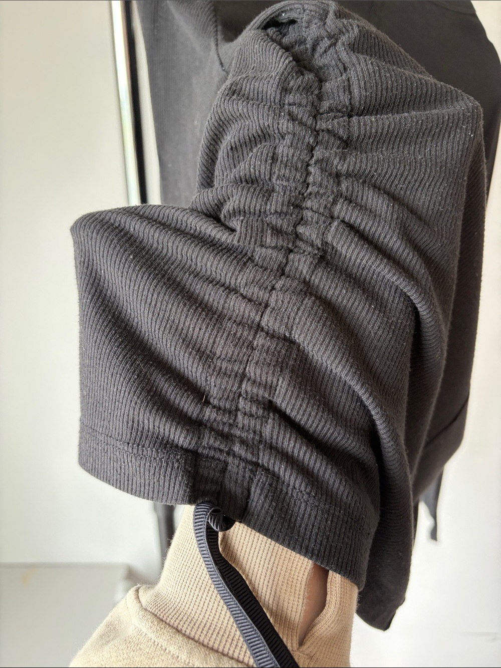 JoyLab Ribbed Long Sleeve with Side Ruched Drawstring - Picture 3 of 3
